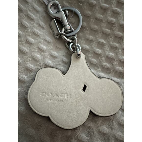 COACH CZ092 CHERRY CHERRIES LEATHER BAG CHARM NWT NEW - Picture 2 of 3